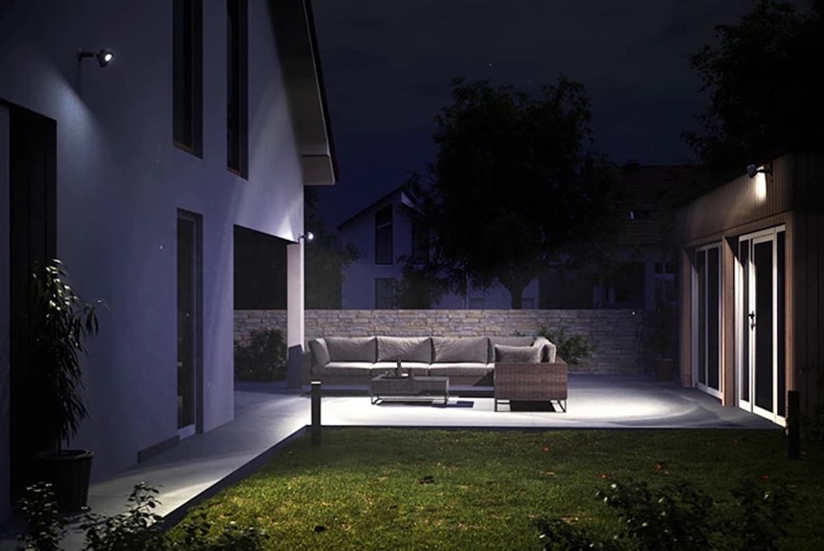 Outdoor lighting of a home improves security and remove outdoor dark areas